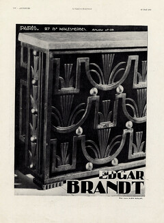Edgar Brandt 1931 Ironworks