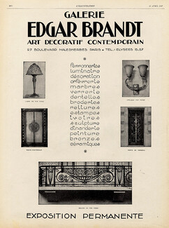 Edgar Brandt 1927 Art Deco Ironworks