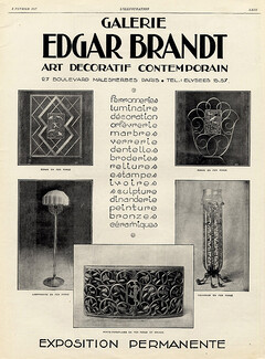 Edgar Brandt 1927 Art Deco Ironworks