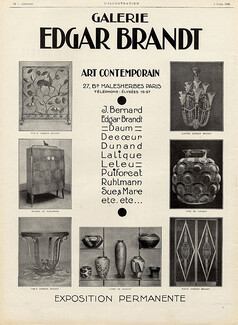 Edgar Brandt 1926 Lalique, Ruhlmann, Dunand...