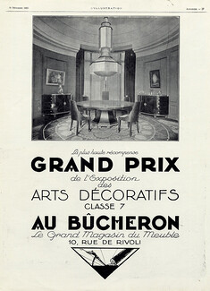 Au Bûcheron 1925 Grand Prix Exposition des Arts Décoratifs
