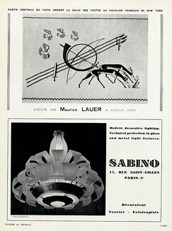 Sabino - Verrier d'Art (Luminaires) 1939 Phot. Dengremont