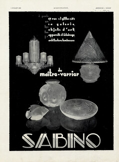 Sabino - Verrier d'Art (Luminaires) 1930