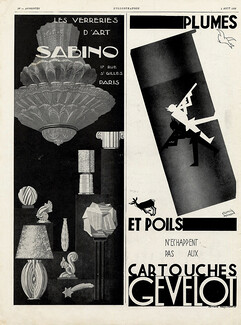 Sabino - Verrier d'Art (Luminaires) 1928 Decorative Arts