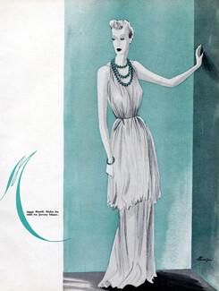 Maggy Rouff 1941 Evening Gown, Léon Bénigni