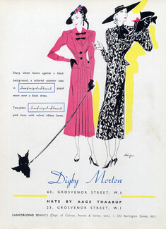 Digby Morton 1937 Hats by Aage Thaarup, Léon Bénigni
