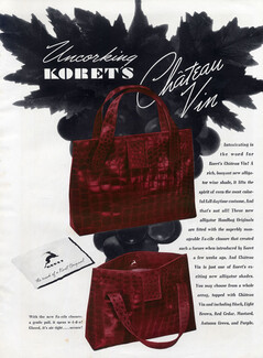Koret (Alligator Handbags) 1938 Exotic Leather