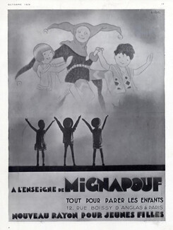 Mignapouf 1929 Children's fashion, Pulcinella, Maggie Salcedo