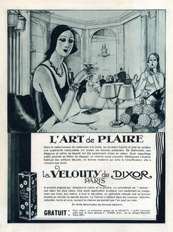 Velouty de Dixor 1930 Jacques Leclerc, Making-up
