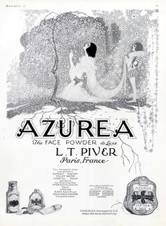 Piver (Cosmetics) 1921 Azurea
