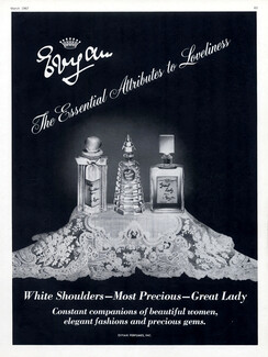 Evyan (Perfumes) 1967 White Shoulders, Most Precious, Great Lady