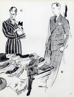 René Bouché 1938 Men's Clothing