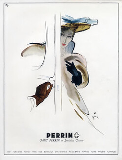 Perrin (Gloves) 1947 René Gruau