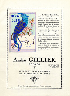André Gillier (Bonneterie de Luxe) 1923 Blue Parrot