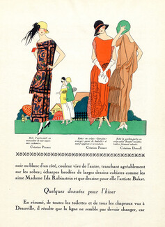 Premet & Drecoll 1923 Summer Dresses, Fashion Illustration