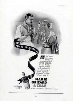 Marie Brizard (Liquor) 1933 Tennis Players