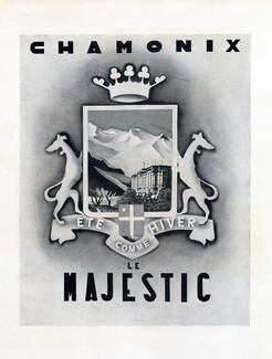 Chamonix 1946 "Le Majestic" Hotel