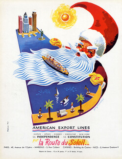 American Export Lines 1953 Georges Ronerry, Santa