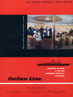 Italian Line 1959 Transatlantic Liner