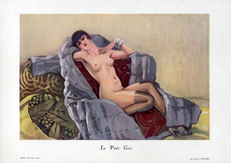 Leclerc 1928 Le Petit Gris, Nude Fur