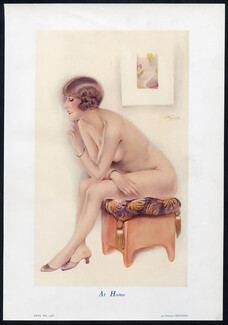 Suzanne Meunier 1928 At Home - Nude