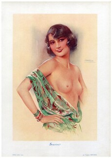 Suzanne Meunier 1929 Sourire, Topless