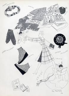 Hermes (Scarf) & Jaeger le Coultre 1944 Fashion Goods, Ray Bret koch