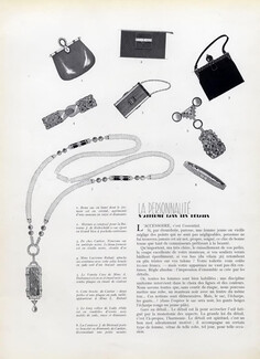 Hermes Handbag, Cartier jewels 1929