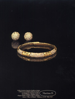 Marina B (Jewels) 1979 Bracelet, Earrings