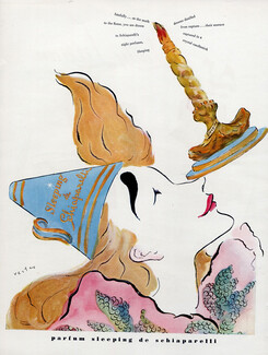 Schiaparelli (Perfumes) 1940 Sleeping, Marcel Vertès