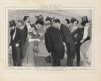 Sem 1912 "Un Soir de Genérale", Caricatures, Tristan bernard, Francis de Croisset...