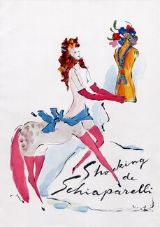 Schiaparelli (Perfumes) 1942 Shocking, Marcel Vertès