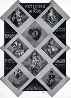 Jewels 1940 Boinet, Schiaparelli, Lanvin, Fetiches & Bijoux Fantaisie