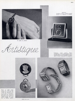 Jaeger, Breguet, Omega, Worms 1937 Watches, Small Clock