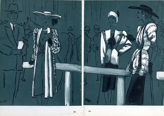 Marcelle Alix 1946 Benito Fashion Illustration