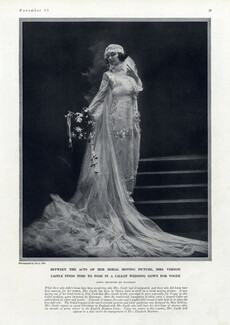 Callot Soeurs 1916 Wedding Dress Fashion Photography