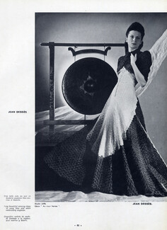 Jean Dessès 1940 Evening Gown, Joffé
