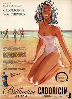 Cadoricin (Cosmetics) 1949 Bathing Beauty, Beach
