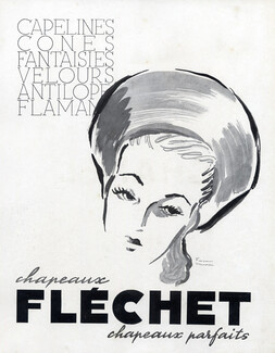 Fléchet (Hats) 1946 Facon Marrec