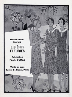 Lisières Fleuries (Paul Dumas) 1930 Fabric