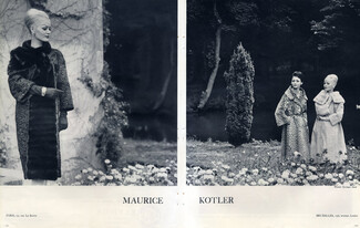 Maurice Kotler 1959 Furs Coats Georges Saad Fashion Photography