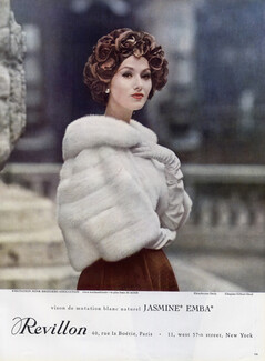 Revillon 1959 Mink, Hat Gilbert Orcel Fashion Photography Fur Coat