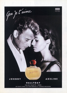 Johnny Hallyday & Adeline 1990 Que je T'Aime Perfume