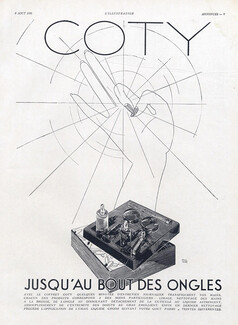 Coty (Cosmetics) 1930 Paul Iribe Nail Polish
