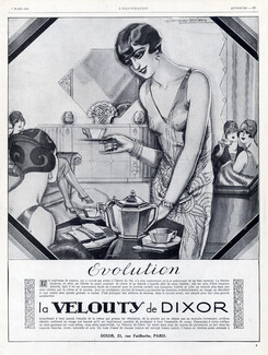 Velouty de Dixor 1928 Art Deco Style, Julien Jacques Leclerc