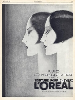 L'Oréal 1927 Hairstyle, Art Déco Style, Claude