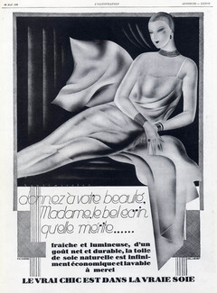Soie Naturelle (Textile) 1928 Henri Mercier