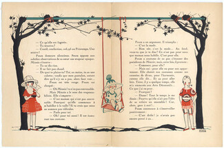 Children's Corner, 1920 - Maggie Salzedo Gazette du Bon Ton, Text by Louis-Léon Martin, 4 pages