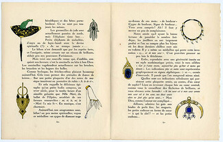 La Gazette du Bon Ton 1913 Gosé Jewels Fetiches, Texte Pierre de Trévières, 4 pages