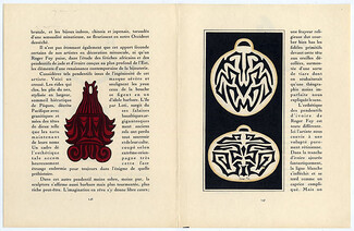 Gazette du Bon Ton 1920 Roger Foy, Bijouterie Fétichiste, African Pendant, Texte Jean Bernier, 4 pages